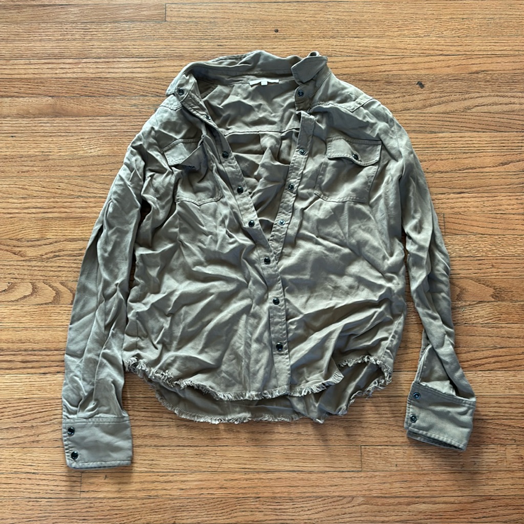 Gold Hawk Button Front Jacket